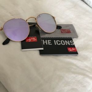 RayBan Round Flat Lenses